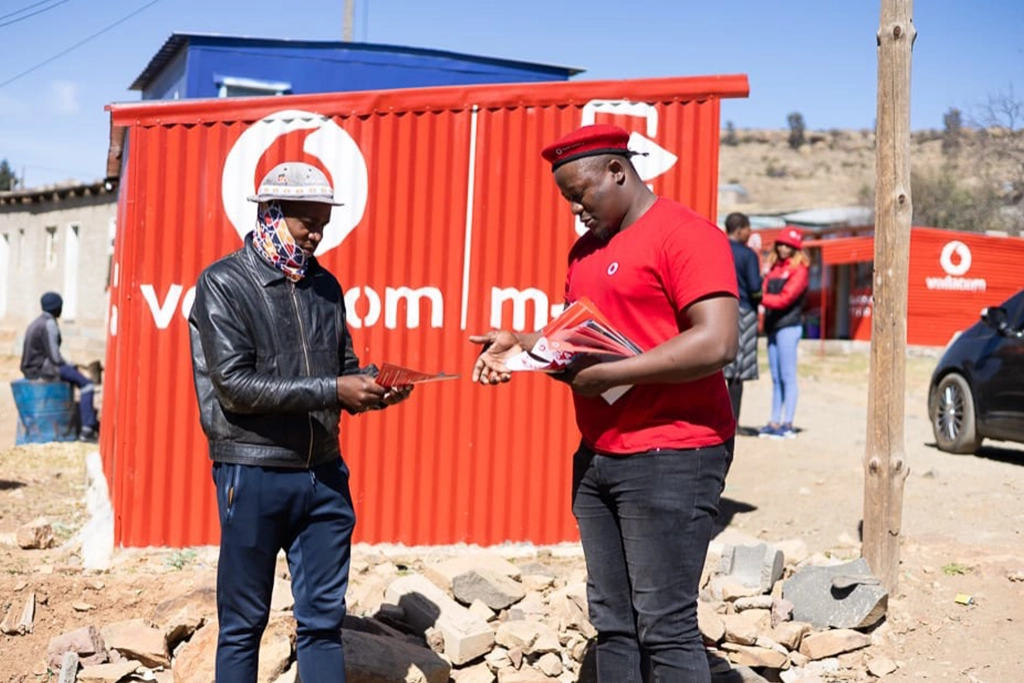 Staff went into our customers’ environments to educate them on Vodacom Lesotho products and services.​