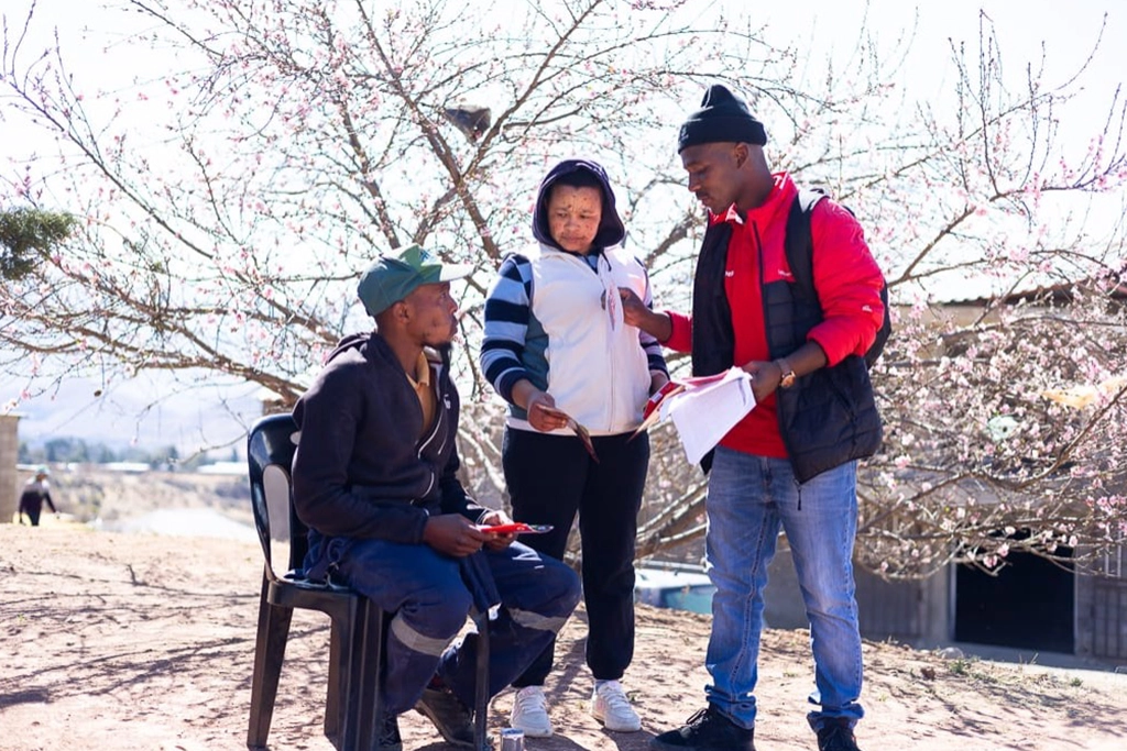 Staff went into our customers’ environments to educate them on Vodacom Lesotho products and services.​