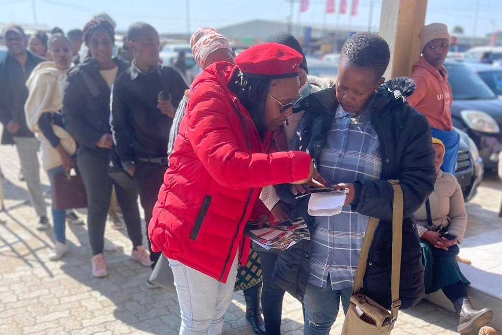 Staff went into our customers’ environments to educate them on Vodacom Lesotho products and services.​